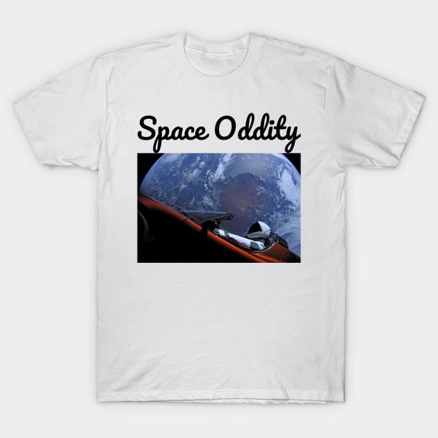 Starman Tesla Roadster SpaceX Tee | Space Oddity T-Shirt by AstroGearStore